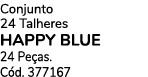 Conjunto 24 Talheres HAPPY BLUE 24 Pe as. C d. 377167 