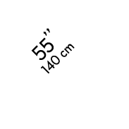 55’’ 140 cm