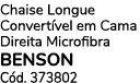 Chaise Longue Convert vel em Cama Direita Microfibra BENSON C d. 373802