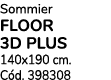 Sommier floor 3d plus 140x190 cm. C d. 398308
