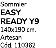 Sommier EASY READY Y9 140x190 cm. Artesan C d. 110362
