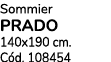 Sommier PRADO 140x190 cm. C d. 108454