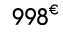 998€ 00