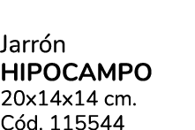 Jarr n HIPOCAMPO 20x14x14 cm. C d. 115544