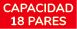 Capacidad 18 pares