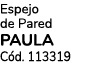 Espejo de Pared PAULA C d. 113319