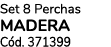 Set 8 Perchas madera C d. 371399