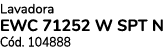 Lavadora EWC 71252 W SPT N C d. 104888