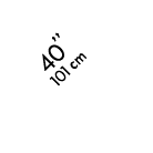 40’’ 101 cm