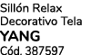 Sill n Relax Decorativo Tela YANG C d. 387597