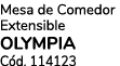 Mesa de Comedor Extensible OLYMPIA C d. 114123