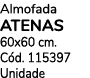 Almofada ATENAS 60x60 cm. C d. 115397 Unidade