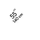 55’’ 140 cm