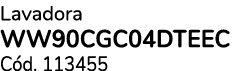 Lavadora WW90CGC04DTEEC C d. 113455