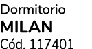 Dormitorio MILAN C d. 117401