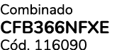 Combinado CFB366NFXE C d. 116090