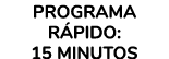 Programa R pido: 15 minutos