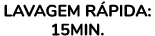 Lavagem r pida: 15min.