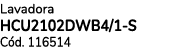 Lavadora HCU2102DWB4/1 S C d. 116514