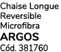 Chaise Longue Reversible Microfibra ARGOS C d. 381760
