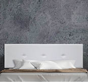 Bedroom interior in farmhouse style,concrete wall mockup,3d rendering