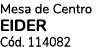 Mesa de Centro EIDER C d. 114082