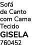 Sof de Canto com Cama Tecido gisela 760452