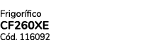 Frigor fico CF260XE C d. 116092