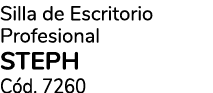 Silla de Escritorio Profesional STEPH C d. 7260