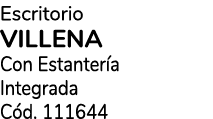 Escritorio VILLENA Con Estanter a Integrada C d. 111644 