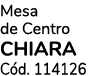 Mesa de Centro CHIARA C d. 114126