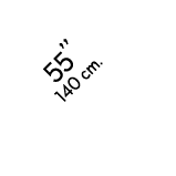 55’’ 140 cm.