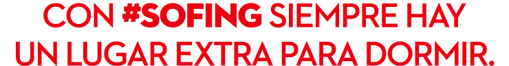 Con #Sofing siempre hay un lugar extra para dormir.