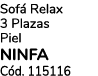 Sof Relax 3 Plazas Piel NINFA C d. 115116