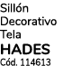 Sill n Decorativo Tela HADES C d. 114613
