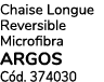 Chaise Longue Reversible Microfibra ARGOS C d. 374030