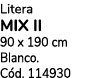 Litera MIX II 90 x 190 cm Blanco. C d. 114930 