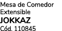 Mesa de Comedor Extensible JOKKAZ C d. 110845 