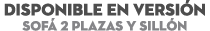 DISPONIBLE EN Versi n Sof 2 Plazas y Sill n