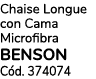 Chaise Longue con Cama Microfibra BENSON C d. 374074