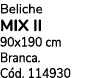 Beliche MIX II 90x190 cm Branca. C d. 114930 