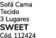 Sof Cama Tecido 3 Lugares SWEET C d. 112424