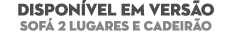 DISPON VEL EM VERS O sof 2 lugares e cadeir o
