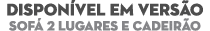 DISPON VEL EM VERS O Sof 2 lugares e cadeir o 