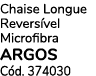 Chaise Longue Revers vel Microfibra ARGOS C d. 374030
