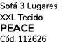Sof 3 Lugares XXL Tecido Peace C d. 112626