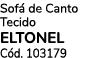 Sof de Canto Tecido ELTONEL C d. 103179