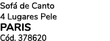 Sof de Canto 4 Lugares Pele PARIS C d. 378620