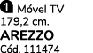 ￼ M vel TV 179,2 cm. AREZZO C d. 111474