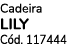 Cadeira LILY C d. 117444 